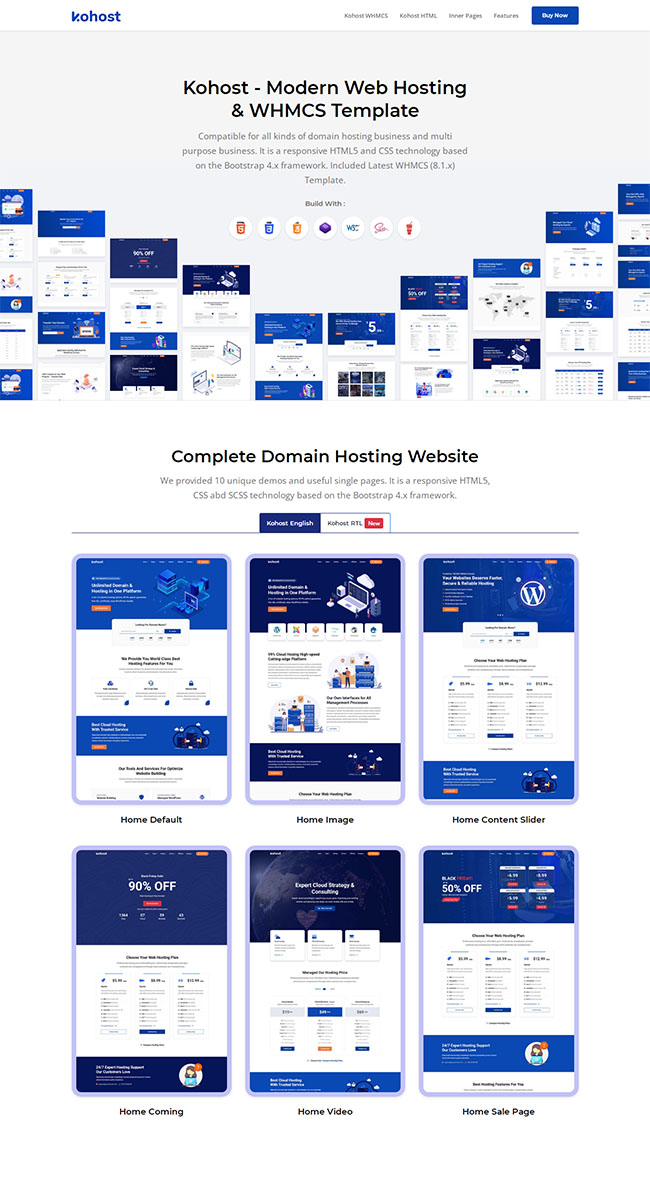 8款颜色风格计算机公司网站模板