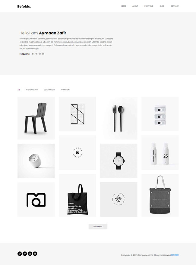 高端大气白色简洁桌椅多用途HTML5网站模板