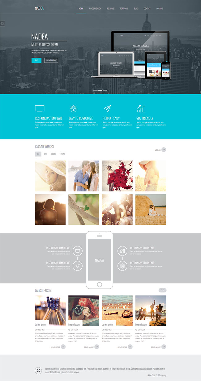 响应式HTML5公司网站模板