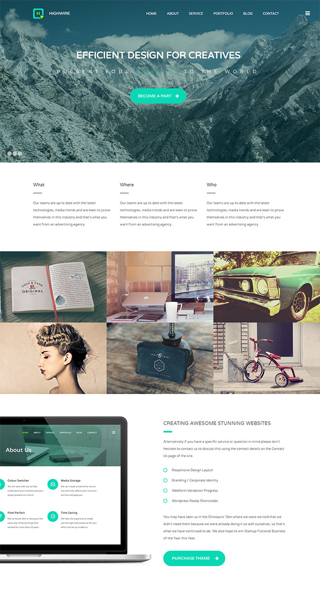 响应式全屏初创企业设计公司网站HTML模板