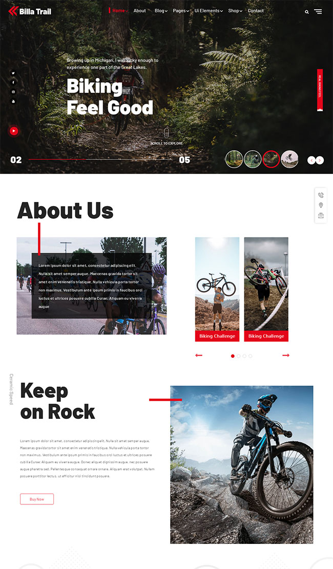 野外旅行骑行俱乐部网站模板