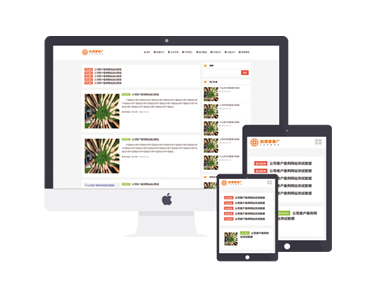 简洁橙色自适应新闻自媒体资讯博客类迅睿模版PbootCMS模版主题下载
