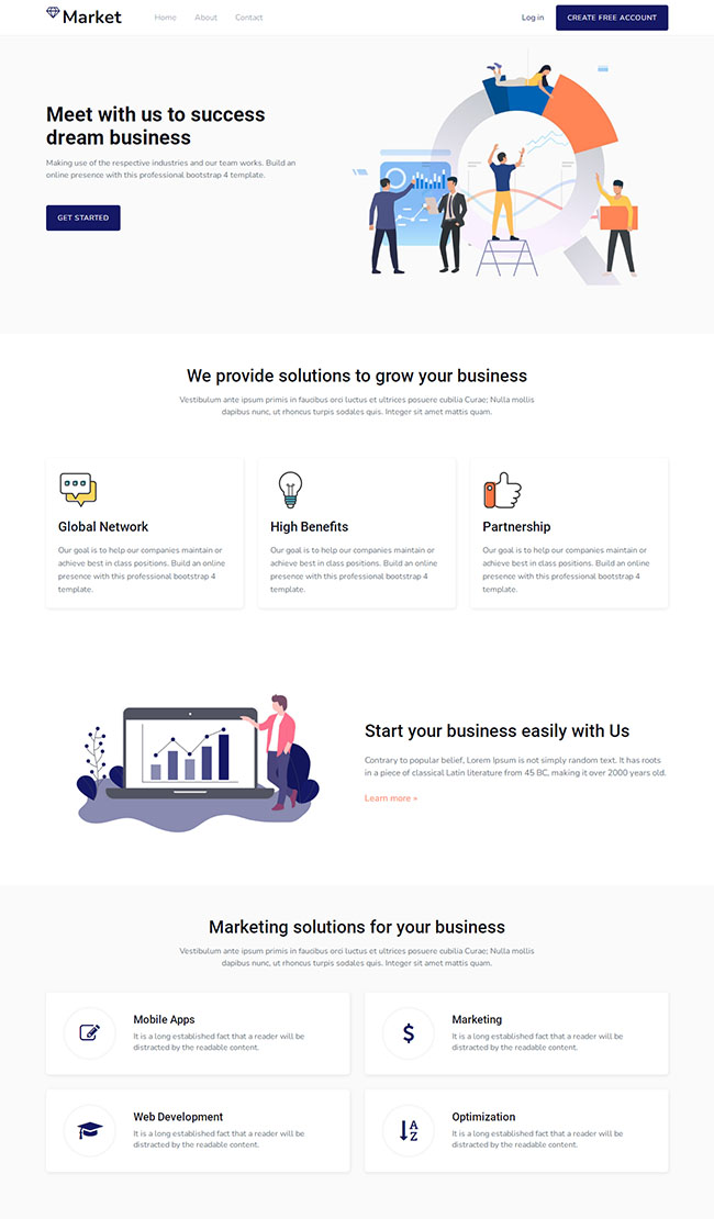 跨境电商企业网站HTML5模板